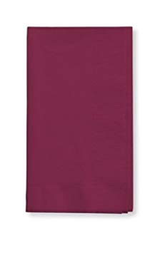 50 gorgeous Burgundy Burgandy Dinner Napkins for Wedding, Party, Bridal or Baby Shower, Disposable Bulk Supply Quality Product