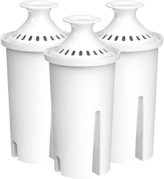 FilterLogic NSF Certified Pitcher Water Filter, Replacement for Brita Classic 35557, OB03, Mavea 107007, Compatible with Brita Pitchers Grand, Lake, Capri, Wave and More (Pack of 3)