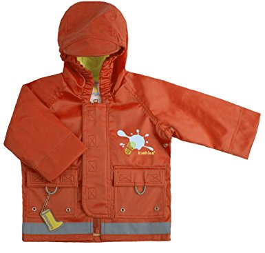 Kushies Hooded Rain Jacket, Cherry, 24 36 Months