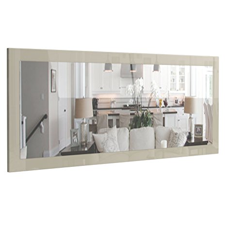 Wall Mirror Lima 139cm in Sand grey High Gloss