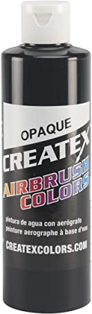 Createx Colors 5211-08 Paint for Airbrush, 8 oz, Opaque Black