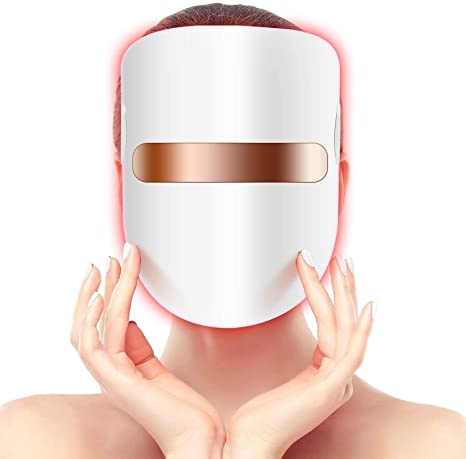 Hangsun Light Therapy LED Mask Unlimited Sessions For Facial Skin Care - Individually Lights of Red/Blue/Orange
