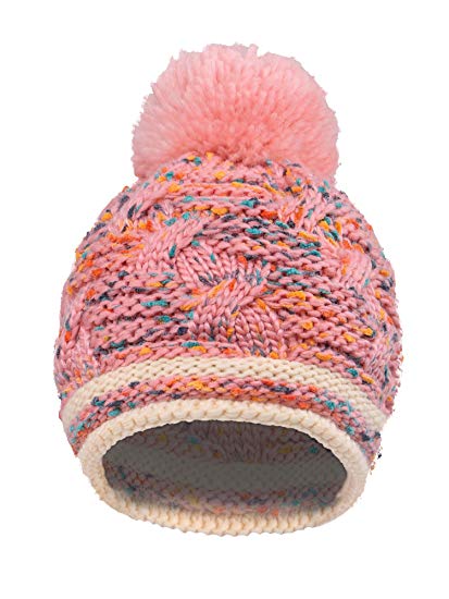 ARCTIC Paw Boys/Girls Kids Knit Beanie w/Pompom Toddlers Children Winter Hat Cap