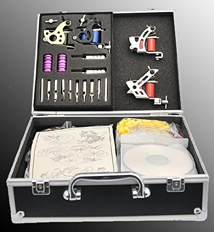 Fancier Studio (S-T02) 4 Gun Tattoo Machine Gun Kit with Case