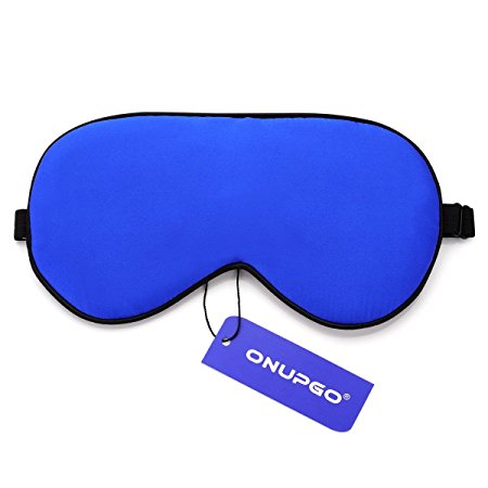 ONUPGO Natural Silk Sleep Mask & Blindfold - Super-smooth Eye Mask Soft Eyeshade - Comfortable Sleeping Mask