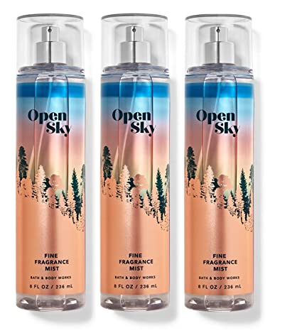 Bath & Body Works OPEN SKY - Value Pack Lot of 3 Fine Fragrance Mist. - Full Size