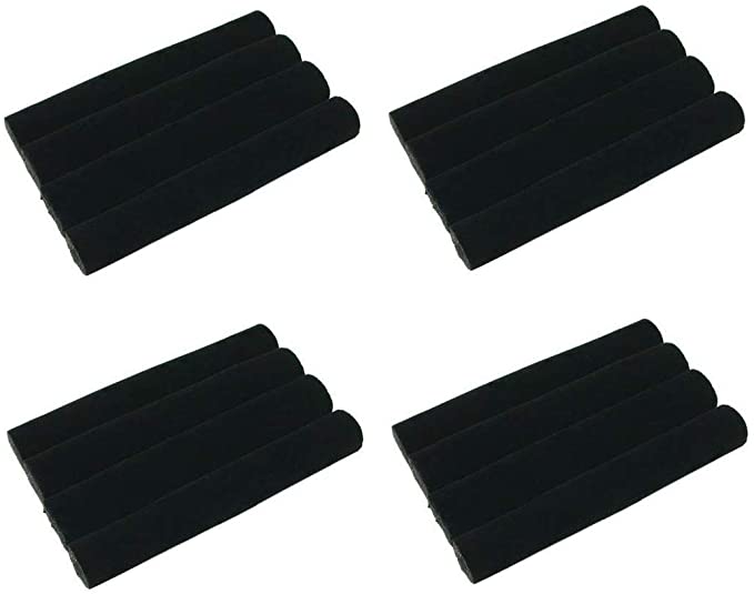 ifavor123 Set of 4 Black Velvet Foam Tray Pads for Ring Jewelry Accessories Ring Holder Showcase Display