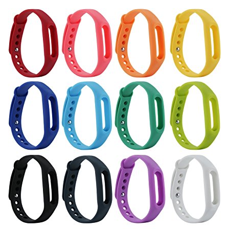 HONECUMI XiaoMI Band Colorful Replacement Wristbands for XiaoMi(No Tracker)