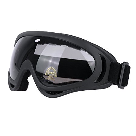 SiFREE UV Protective Ski Goggles with Windproof Dustproof Anti-shock for Snowboard Snowmobile Bicycle Motorcycle