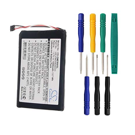 Cameron Sino 1000mAh Battery for Garmin Edge 800, Edge 810 with 7/pcs Toolskits