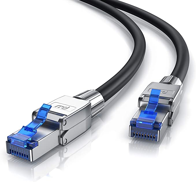 Primewire – 20m CAT 8 Ethernet Cable – 8.1 Standard Class 1 - Cat8 Gigabit Lan Network cable RJ45 – 40 Gbit s – S FTP PIMF Shielding - High Speed Patch Cable – UTP – Switch Router Modem