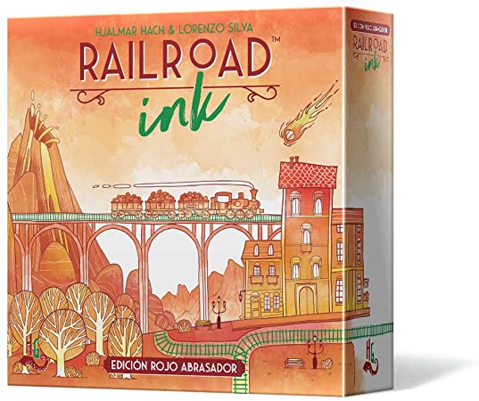 Asmodee Railroad Ink: Abrasive Red Edition - Spanish Colour (HGRRI02ES