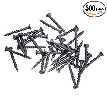 South Main Hardware 330106 1-5/8 Inch #8 Coarse Thread, 3 lbs, Black Drywall Screw with Phillips Drive Bugle Head, 3 Pound