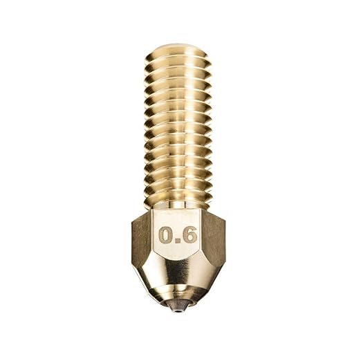 DUROZZLE Diamond PCD Tip 3D Printer Nozzles, Hardened High Precision for K1 / K1 Max (K1/K1 Max, 0.6mm)