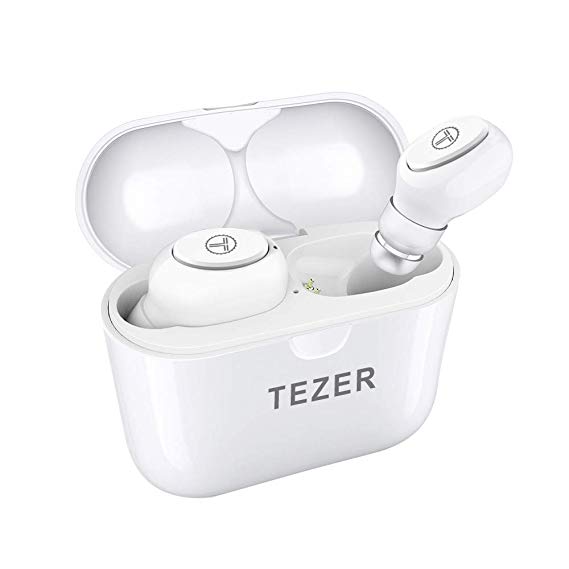 TEZER X21 Bluetooth 5.0 True Wireless Automatic Connection 36H Playtime Hi-Fi Stereo with Built-in Mic and Charging Case for Travelling and Exercise…