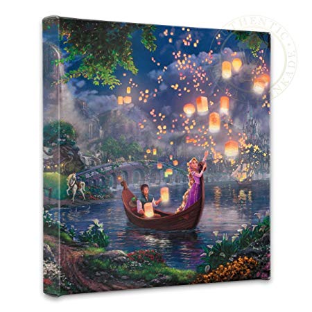 Thomas Kinkade 14 x 14 Gallery Wrapped Canvas Tangled