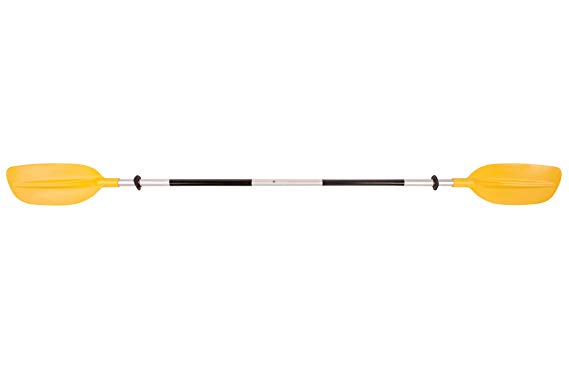 Carlisle Day Tripper 2-Piece Aluminum Kayak Paddle (Yellow/Black, 230 cm)