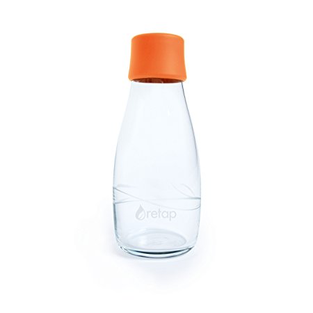 Retap Borosilicate Glass Water Bottle, 10-Ounce