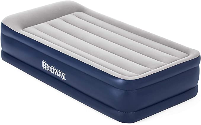 Bestway Tritech Airbed Inflatable Mattress with Built-In Fast Inflation Air Pump, Single