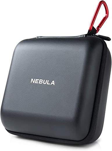 Nebula Capsule Max & Capsule II Official Travel Case, By Anker, Polyurethane Leather, Soft Ethylene-Vinyl Acetate Material, Splash-Resistance, Premium Protection Projector Travel Case