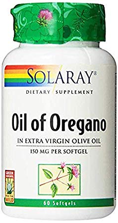 Solaray Oil of Oregano Supplement, 150 mg, 60 Count (2 Pack)