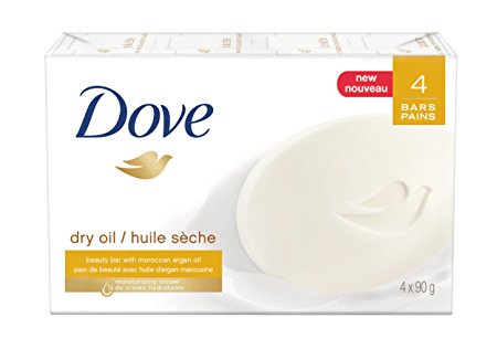 Dove Dry Oil Beauty Bar 4x90g