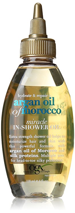 Organix Hydrate Plus Repair Argan Oil of Morocco Miracle In-Shower Oil 4 Fluid Ounces