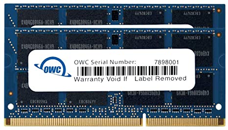 OWC 8GB 2x 4GB, 1333MHz, DDR3, PC10600 DDR3 1333MHz Memory Module Memory Modules (DDR3 8GB, 1333Mhz, DDR3, PC10600/1333 MHz, 204-pin SO-DIMM Laptop, 2 x 4 GB)