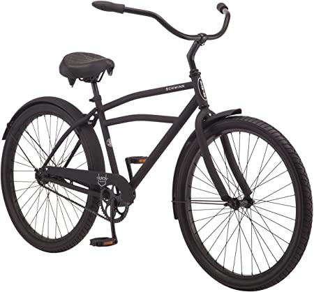 Schwinn Huron and Mikko Adult Beach Cruiser Bike, Featuring 17-Inch/Medium Steel Step-Over Frames, 1-3-7-Speed Drivetrains