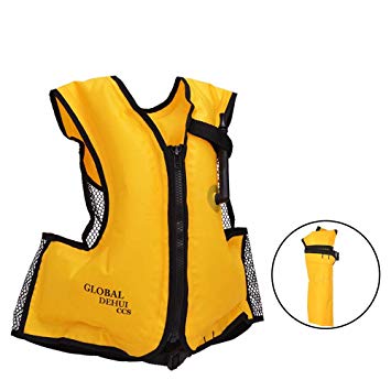 DeHui Globle Life Jacket Adult Inflatable Snorkel Vest Swim vest For Safe Snorkeling