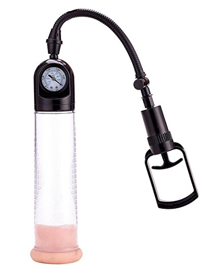 Pnbb Pnbbmale Penis Vacuum Pump Air Enlargement Enlarger Extender Enhancer Prolong Flesh Pussy Penis Pump for Men (Pump with Barometre)