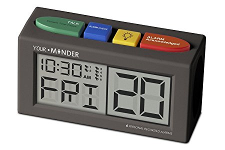MedCenter Interactive 6 Personalized Alarm Reminder Clock with AC Adapter