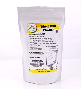 Whole Milk Powder (12 Oz): Non-GMO, Hormone Free and Produced in USA