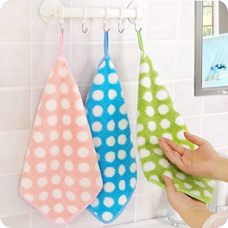 Amian Shop Microfiber Cleaning ClothBest Kitchen ClothsKitchen Towels Dish ClothsPolka Dot Dish Towels 3 Packs