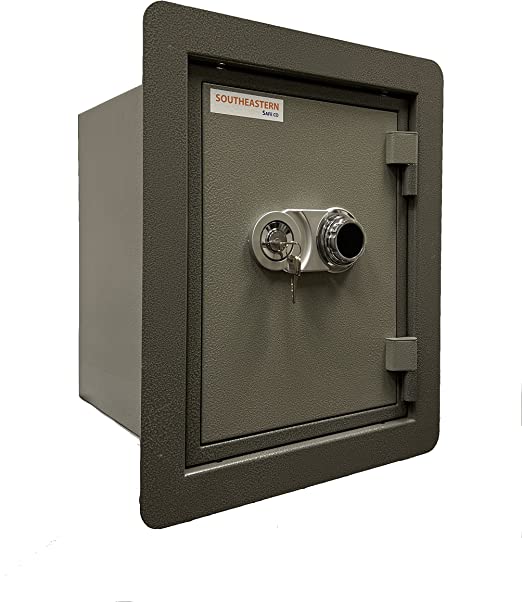 Southeastern Fireproof Wall Safe Dial Combination Lock gray
