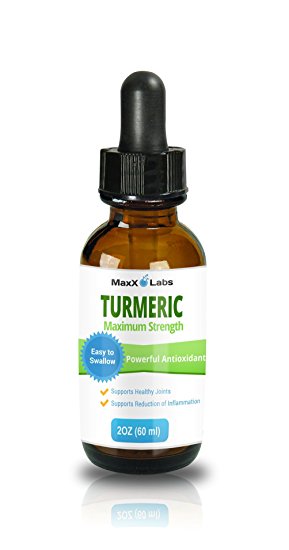 Turmeric Extract Liquid with Green Tea and Ginger - High Potency Turmeric Root - Maximum Absorption Turmeric Drops Provide Antioxidant, Pain Relief, Joint Support - GMO & Gluten Free - 2oz 60 Servings