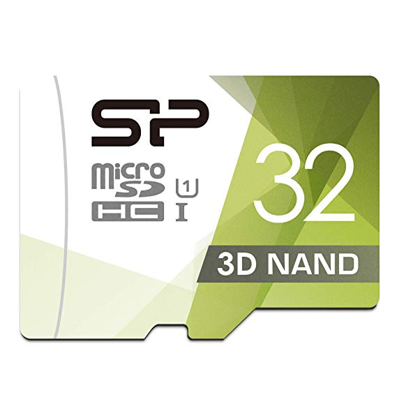 Silicon Power 32GB 3D NAND High Speed MicroSD Card with Adapter