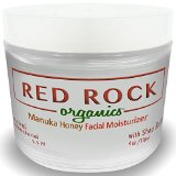 Red Rock Organics Natural Anti Aging Facial Moisturizer - Organic Manuka Honey - Men Women - 4 oz
