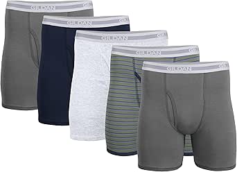 Gildan Mens Underwear Boxer Briefs, Multipack