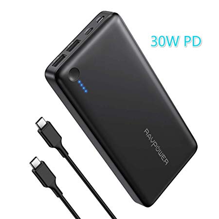 USB C PD Power Bank 26800mAh Portable Charger 30W Type-C Input and Output External Battery Pack for Nintendo Switch, USB C Laptops, MacBook and More