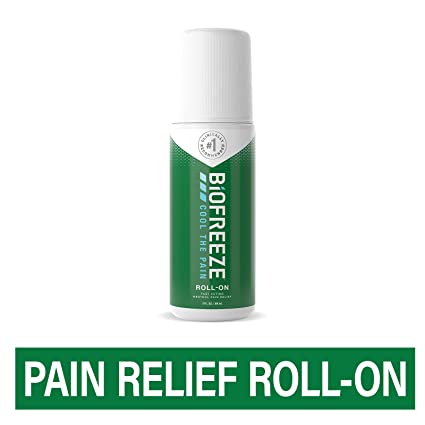 Biofreeze - 11806 Pain Relief Roll-On, 3 oz. Roll-On, Fast Acting, Long Lasting, & Powerful Topical Pain Reliever (Packaging May Vary)