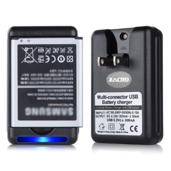 Zacro USB Wall Travel Spare Battery Charger for Samsung Galaxy S4 i9500 Charger Samsung Galaxy S3 i9300 Battery Not Included