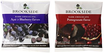 Brookside Dark Chocolate Covered Fruit Two Flavor Snack Packs,0.7 Ounce, 30 Count