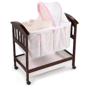 Summer Infant Classic Comfort Wood Bassinet, Bedtime Blossom