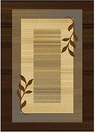 Home Dynamix HD602J Royalty Rug, 19.6-Inch by 31.5-Inch, Brown/Blue