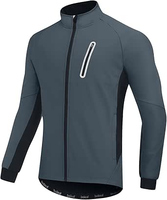 BALEAF Men's Winter Cycling Jackets Water Resistant Thermal Running Softshell Jacket Warm Cold Weather Pockets