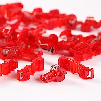 100 pcs 3M 951 T-TAP Quick Wire Connectors Red 22-18 AWG Gauge Car Audio Terminals