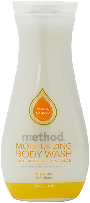 Method Pure Naked Moisturizing Body Wash, White Tea, 18 Fluid Ounce