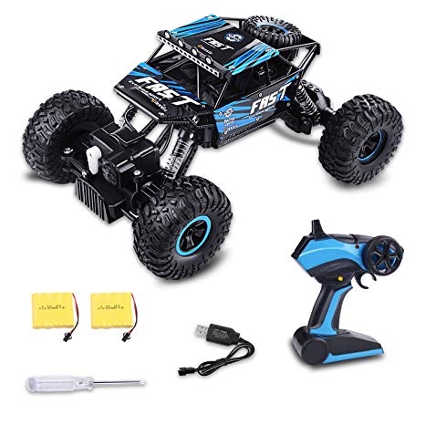 Fancy Buying RC Play Remote Control Car 4WD Off Road Rock Crawler Vehicle 2.4 GHz (Blue)