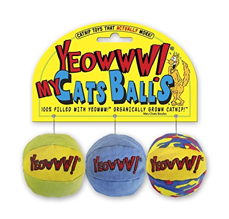 Yeowww My Cats Balls, 3 Balls per Pack